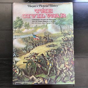 Vintage Coffee Table Book Harpers American History Civil War by Guernsey Alden